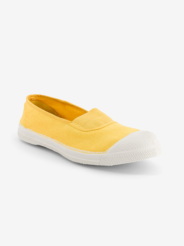Bensimon TENNIS ELASTIQUE FEMME Tennis Femme à élastique En Coton Bouton D Or BENSIMON