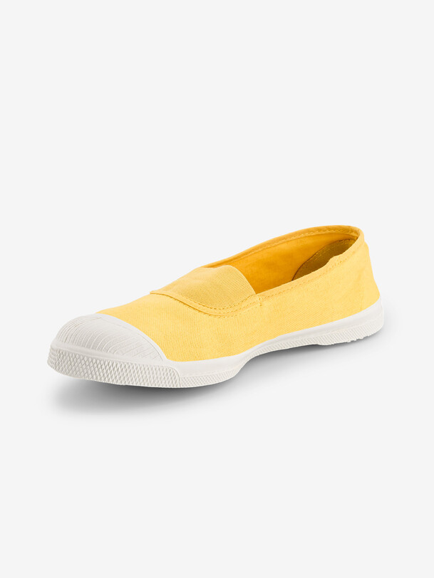 Bensimon TENNIS ELASTIQUE FEMME Tennis Femme à élastique En Coton Bouton D Or BENSIMON