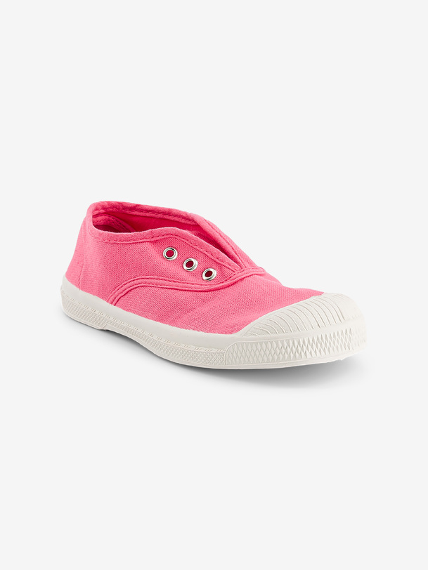 Bensimon TENNIS ELLY ENFANT Tennis Enfant Sans Lacet En Coton Azalee BENSIMON
