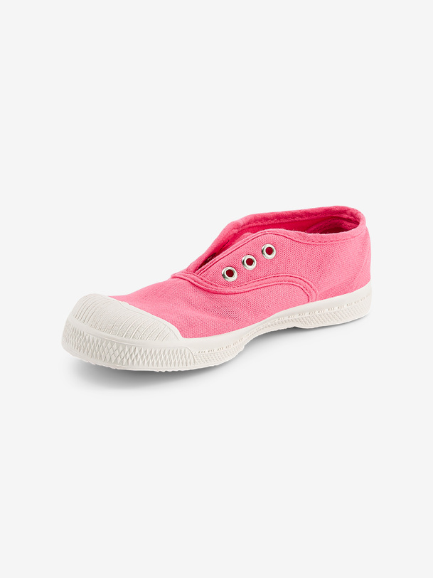 Bensimon TENNIS ELLY ENFANT Tennis Enfant Sans Lacet En Coton Azalee BENSIMON