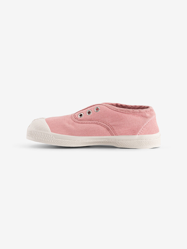 Bensimon TENNIS ELLY ENFANT Tennis Enfant Sans Lacet En Coton Fleur BENSIMON