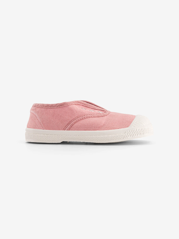 bensimon TENNIS ELLY ENFANT Tennis enfant sans lacet en coton Fleur BENSIMON