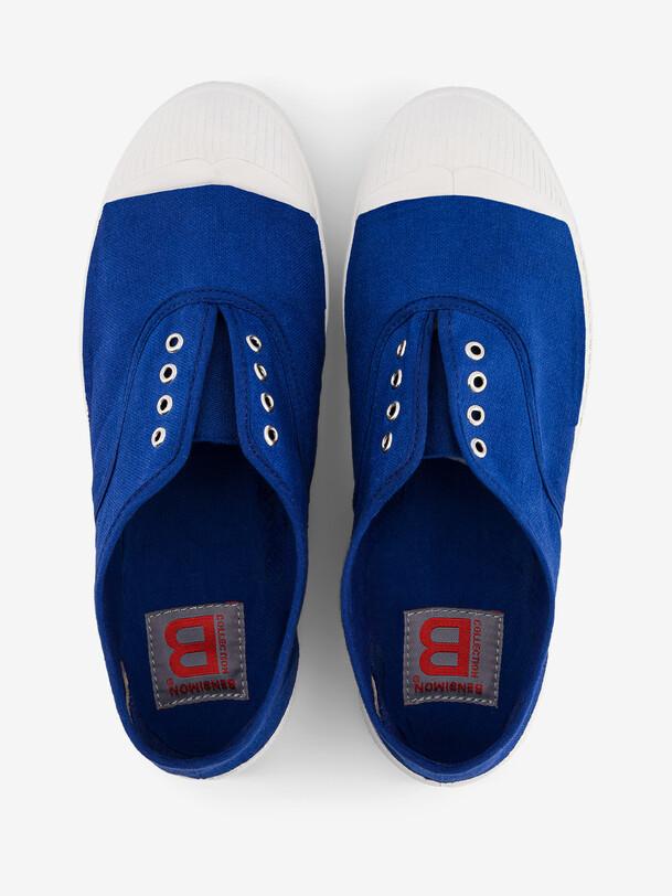 Bensimon TENNIS ELLY FEMME Tennis Sans Lacet Femme Bleu Vif BENSIMON