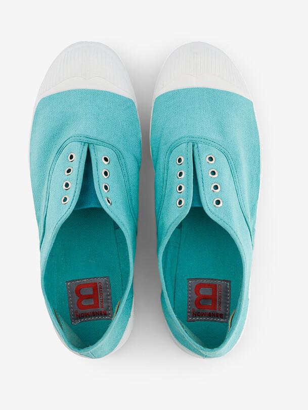 Bensimon TENNIS ELLY FEMME Tennis Sans Lacet Femme Turquoise BENSIMON