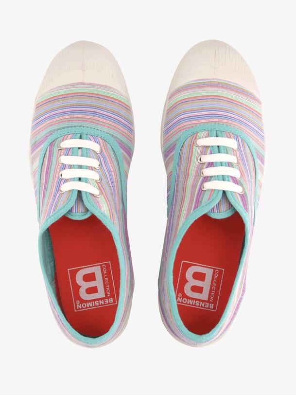 Bensimon TENNIS LAC RAYURES MULTICO Rayures Multicolores BENSIMON