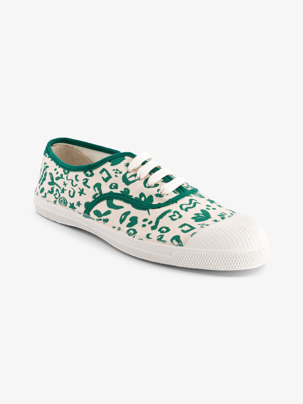 Bensimon TENNIS LACET FEMME GAMIN GAMINE Vert BENSIMON