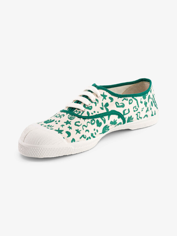 Bensimon TENNIS LACET FEMME GAMIN GAMINE Vert BENSIMON