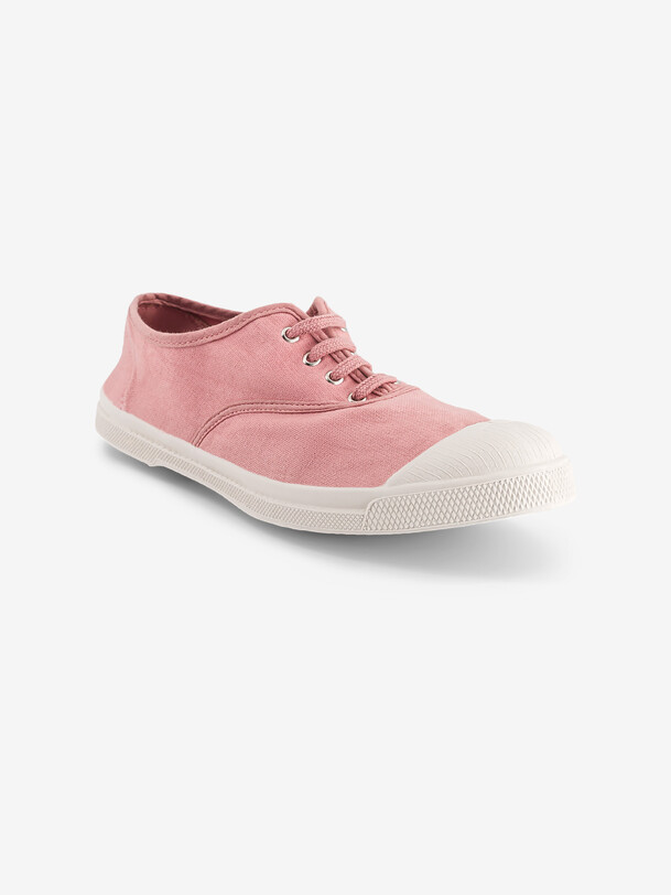 Bensimon TENNIS LACET FEMME Tennis à Lacet Femme En Coton Fleur BENSIMON