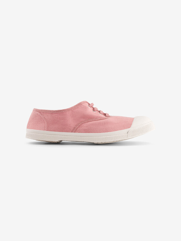 bensimon TENNIS LACET FEMME Tennis à lacet femme en coton Fleur BENSIMON