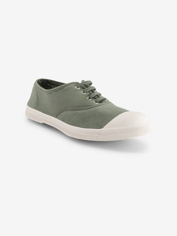 Bensimon TENNIS LACET FEMME Tennis à Lacet Femme En Coton Sauge BENSIMON