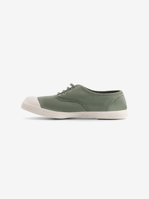 Bensimon TENNIS LACET FEMME Tennis à Lacet Femme En Coton Sauge BENSIMON