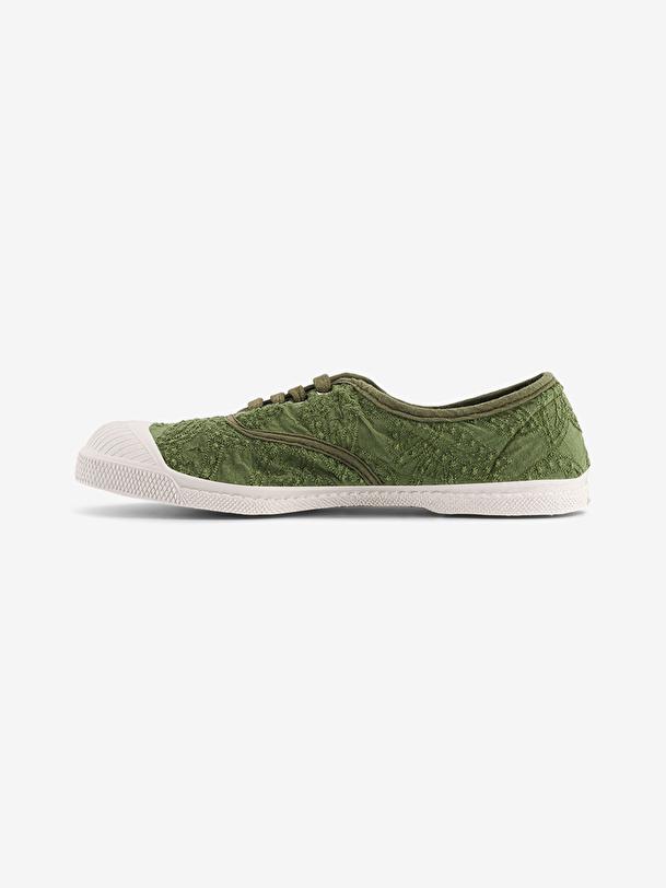 Bensimon TENNIS LACETS FEMME BRODERIE ANGLAISE Trefle BENSIMON