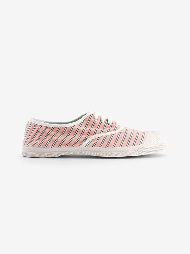 bensimon TENNIS LACETS FEMME RAYURES Clementine BENSIMON