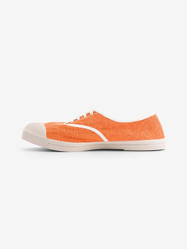 Bensimon TENNIS LACETS FEMME SPONGE Abricot BENSIMON