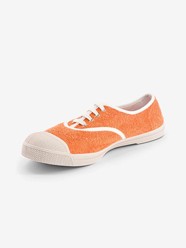 Bensimon TENNIS LACETS FEMME SPONGE Abricot BENSIMON
