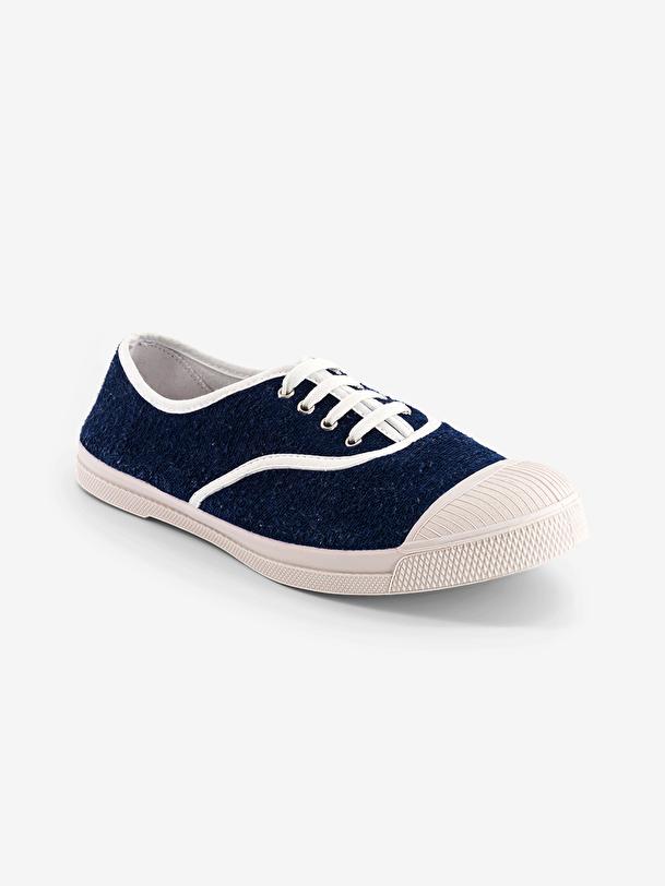 Bensimon TENNIS LACETS FEMME SPONGE Marine BENSIMON