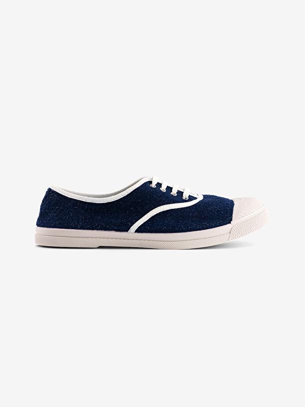 bensimon TENNIS LACETS FEMME SPONGE Marine BENSIMON
