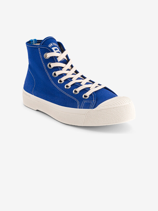 Bensimon TENNIS STELLA B79 FEMME Tennis Basket Vegan Femme Montantes Bleu Vif BENSIMON