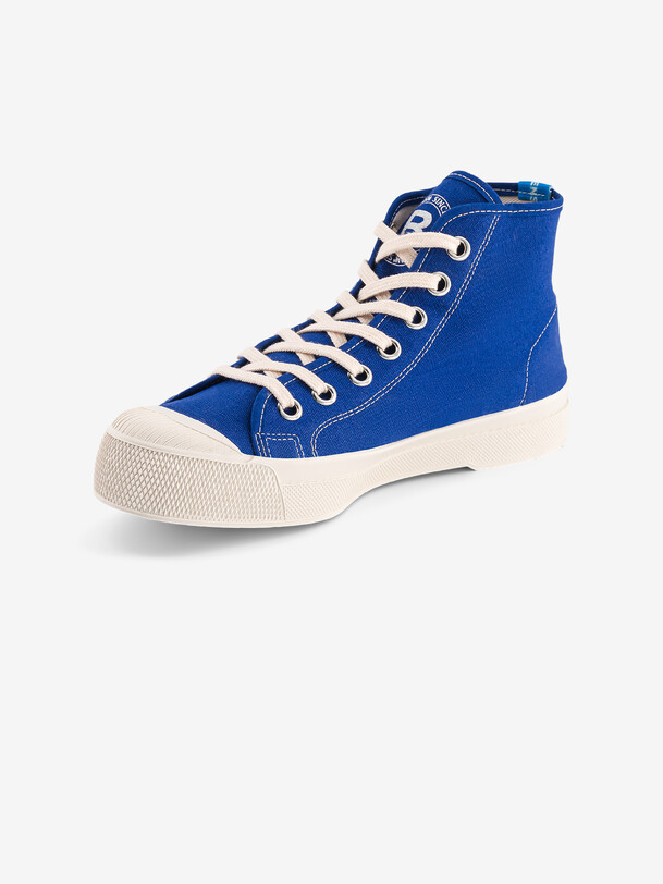 Bensimon TENNIS STELLA B79 FEMME Tennis Basket Vegan Femme Montantes Bleu Vif BENSIMON