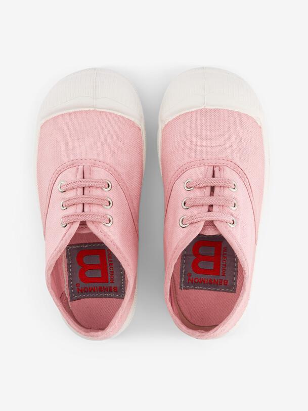 Bensimon TENNS LACET ENFANT Tennis Enfant En Coton Fleur BENSIMON
