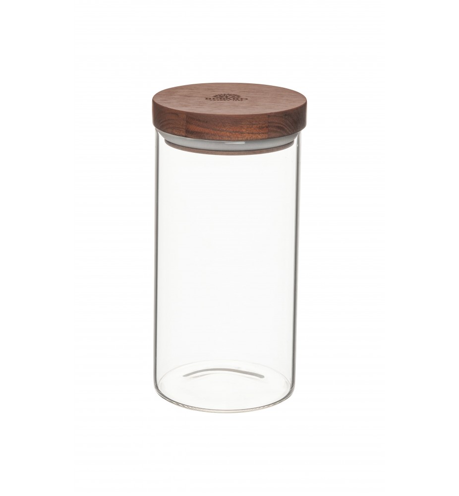 Bérard Pot Verre Borosilicate Couvercle Noyer
