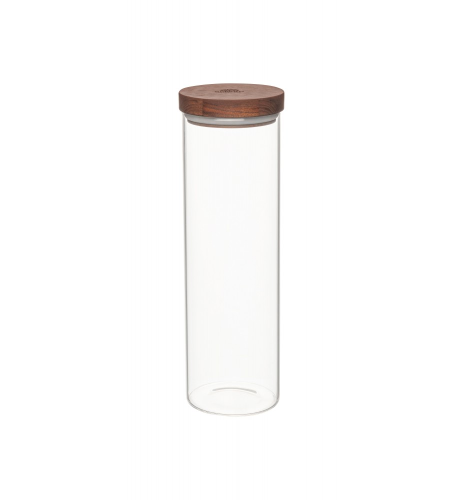 Bérard Pot Verre Borosilicate Couvercle Noyer