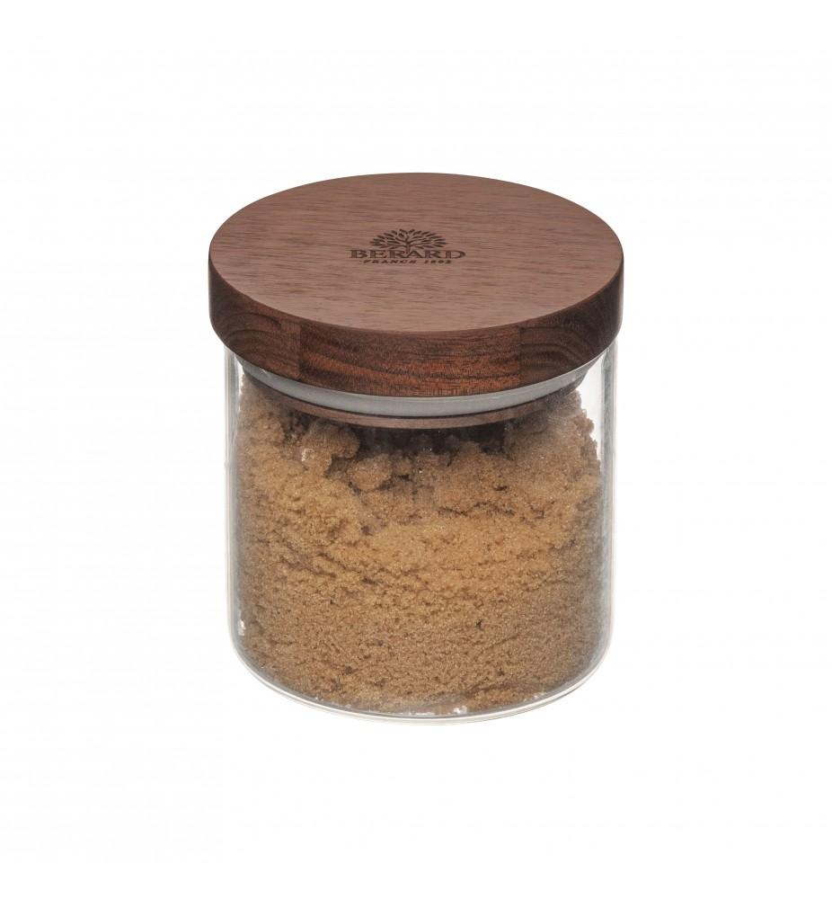 bérard Pot Verre Borosilicate Couvercle Noyer