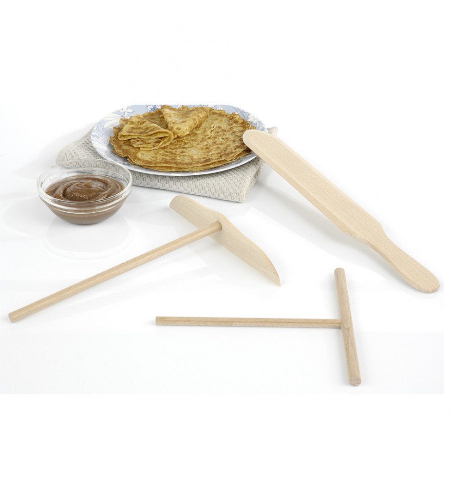 Bérard Râteau Crêpes Rond Hêtre Poli
