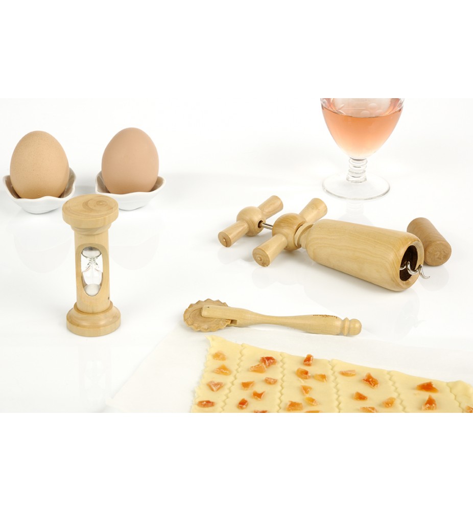 bérard Roulette à pâte en buis verni 12cm