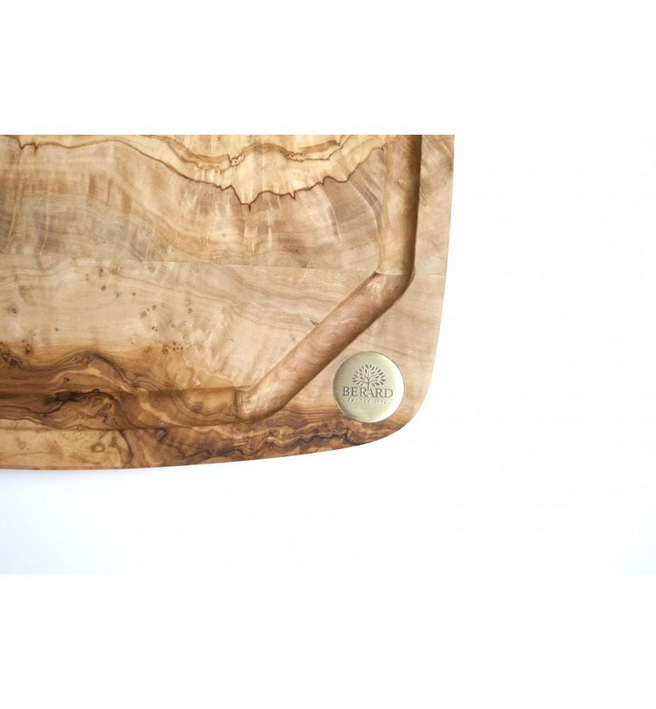 Bérard Planche à Découper Olivier NERRO Petite 330x240x19 Avec Sac Et Cire
