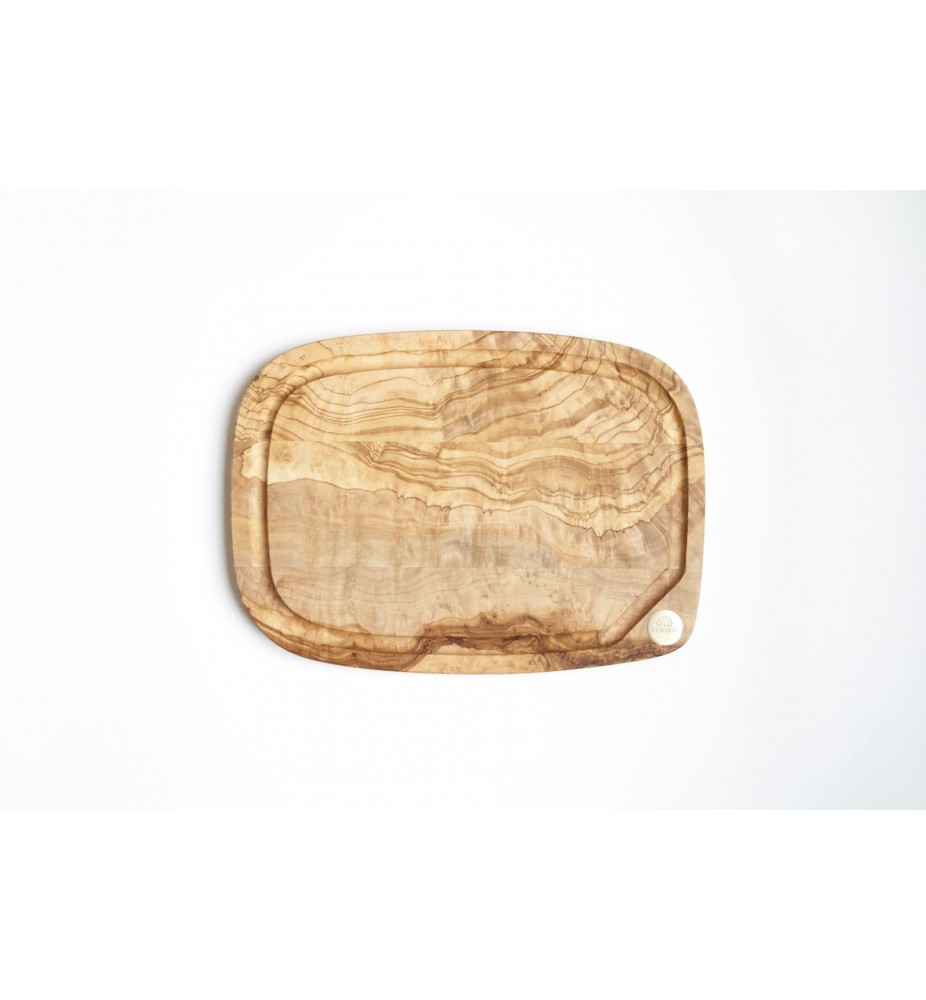Bérard Planche à Découper Olivier NERRO Petite 330x240x19 Avec Sac Et Cire