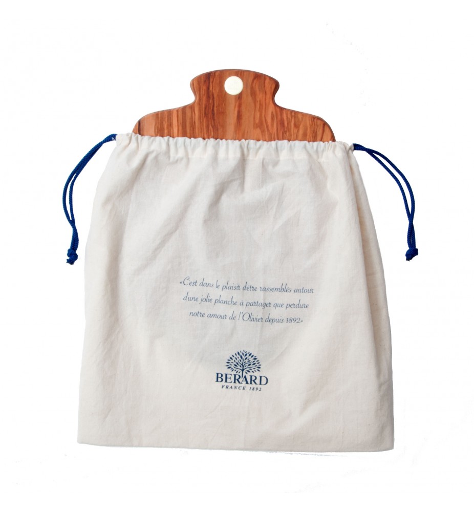 bérard planche à découper RACINE grande 400x295x17 avec sac et cire