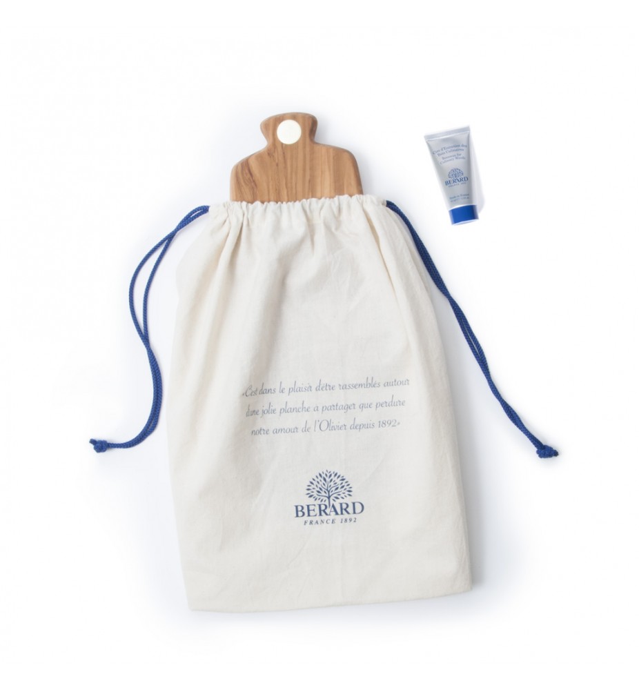 bérard planche à découper RACINE moyenne 420x140x17 avec sac et cire