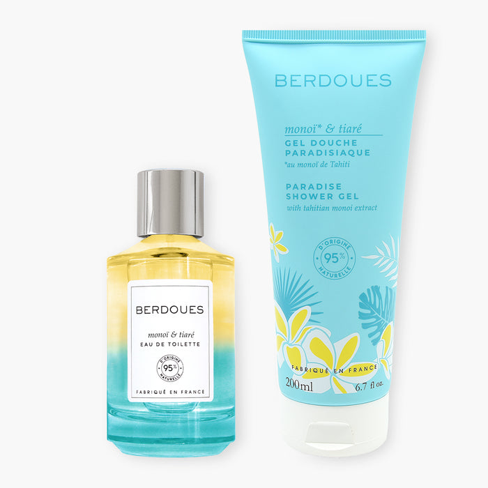 berdoues Duo Eau de toilette et Gel douche Monoï & Tiaré