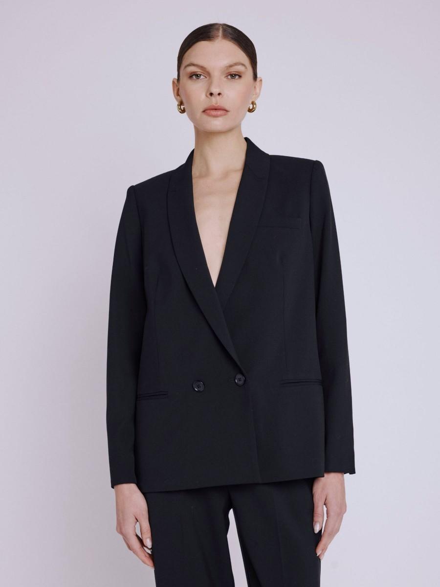 Berenice Blazer VANISSA Blazer noir à épaulettes