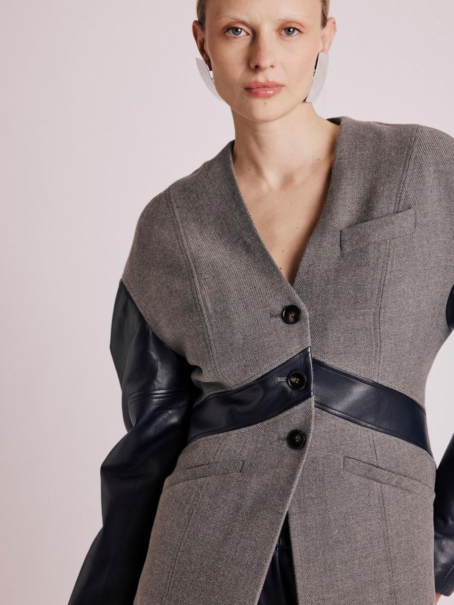 Berenice Blazer VISIA Blazer Cintré En Bi-matière