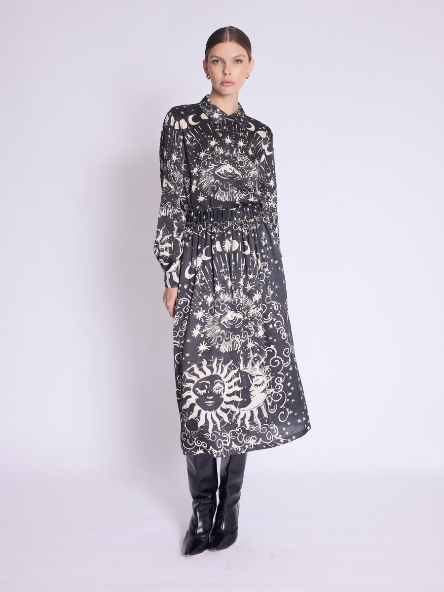 Berenice Chemise CALIA Chemise Imprimé Astral Noir