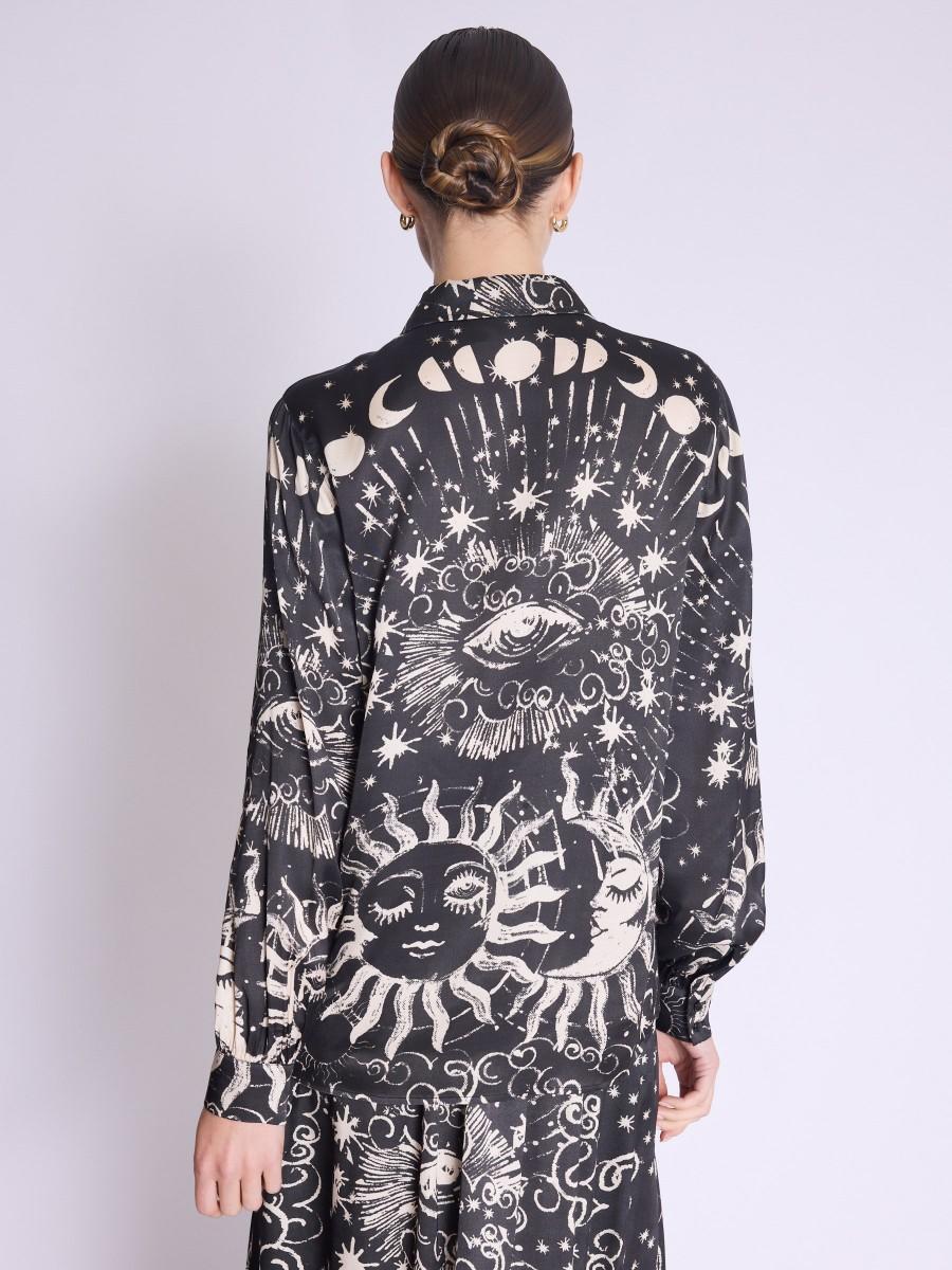 Berenice Chemise CALIA Chemise Imprimé Astral Noir
