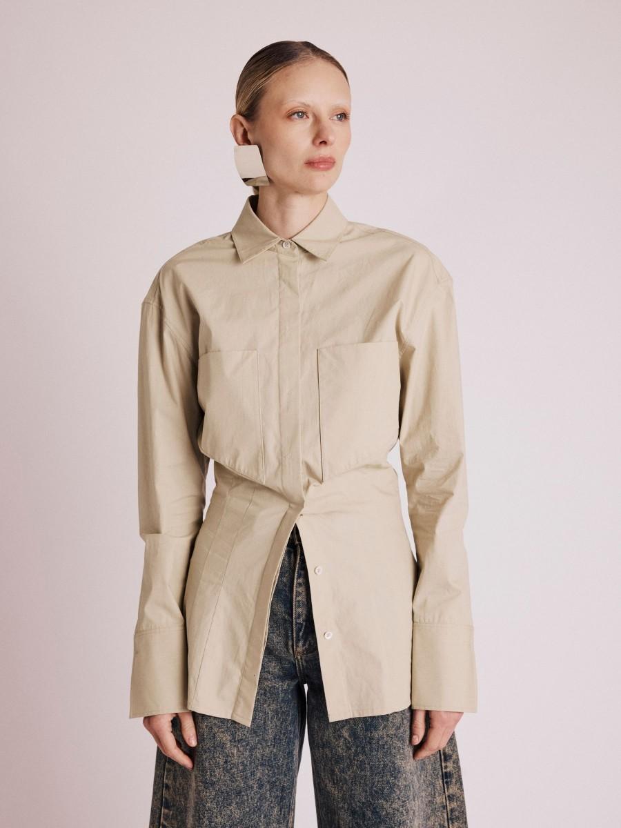 Berenice Chemise CURTIS Chemise Beige Cintrée