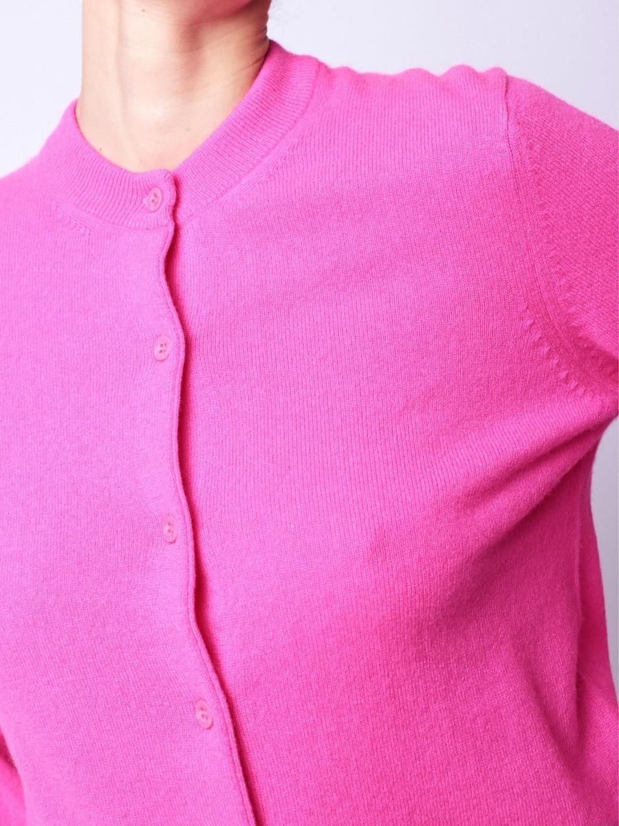 Berenice Gilet ATIGILET Gilet Rose En Cachemire