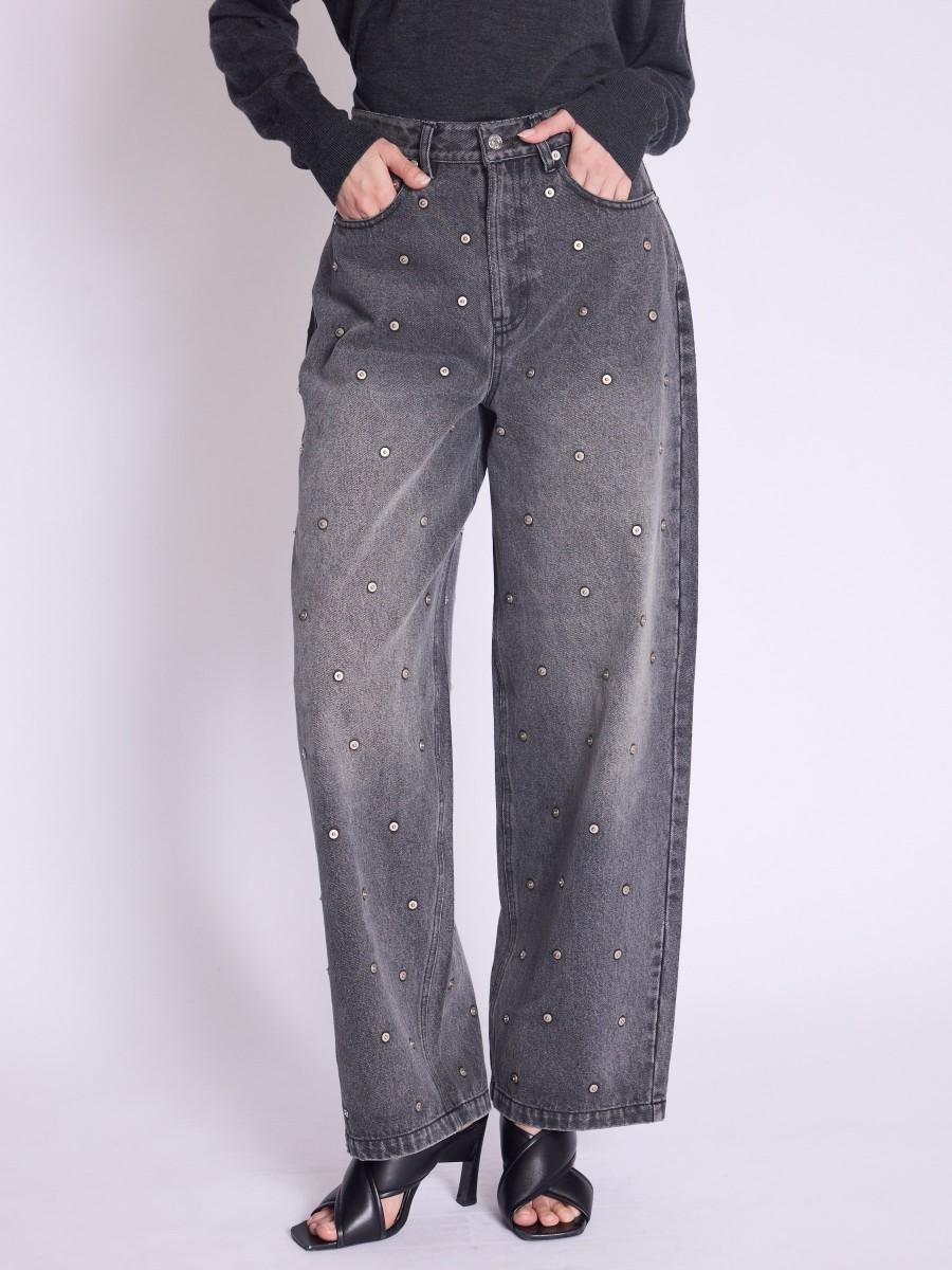 Berenice Jean MONACO Jean Coupe Droite Avec Rivets