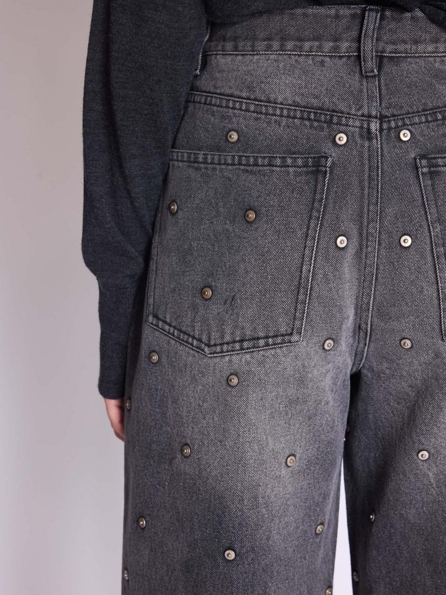 Berenice Jean MONACO Jean Coupe Droite Avec Rivets