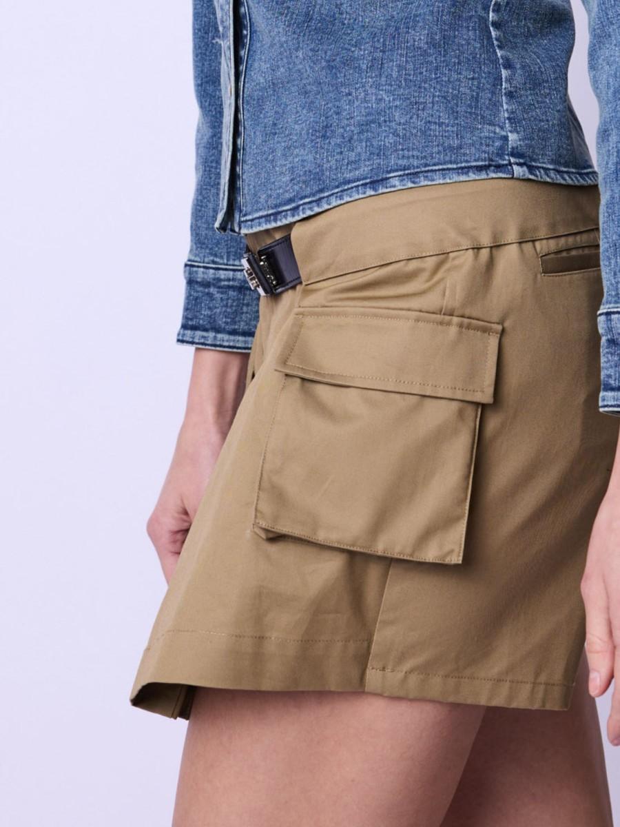 Berenice Jupe JENNA Jupe-short Plissée Beige