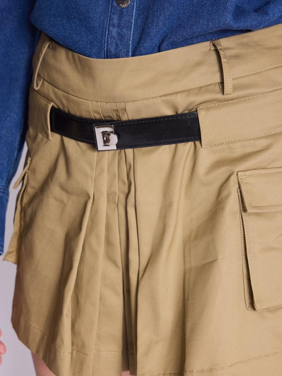 Berenice Jupe JENNA Jupe-short Plissée Beige