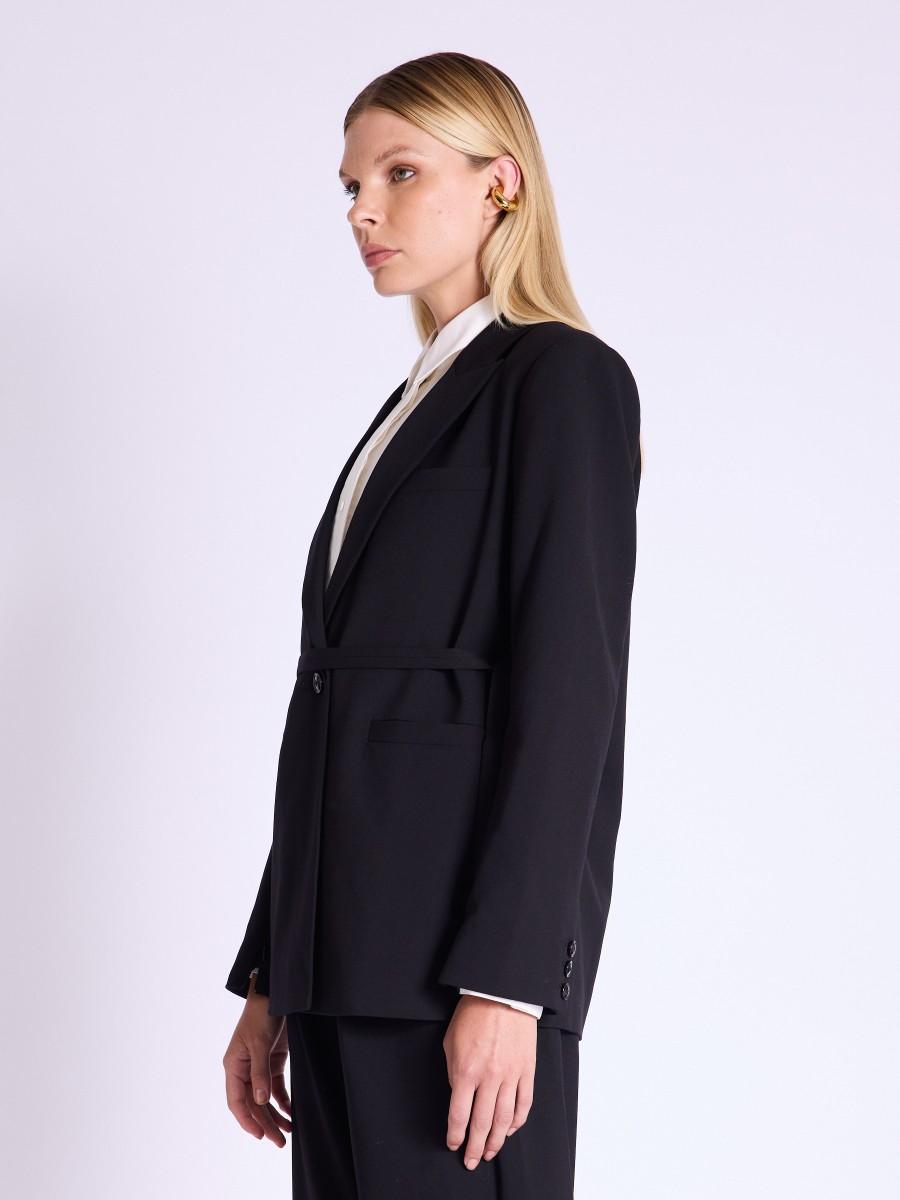 Berenice Blazer VANINA Blazer Oversize Noir Avec Ceinture