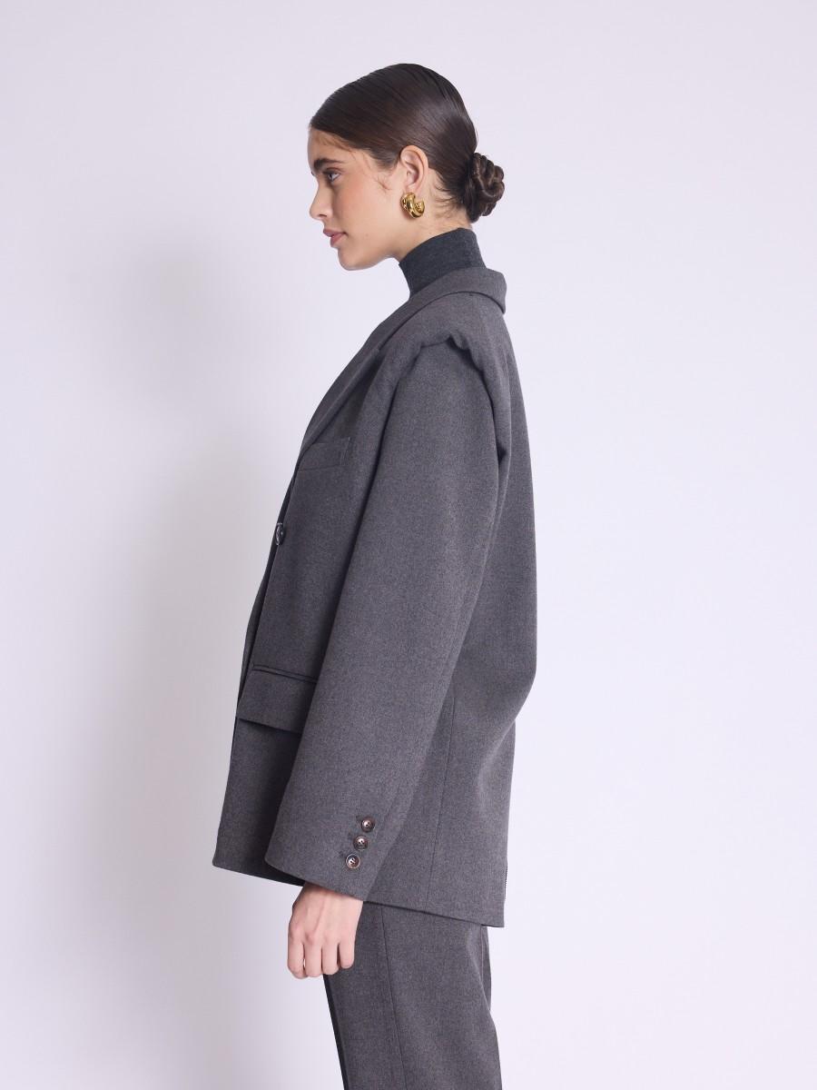 Berenice Blazer VOROS Blazer Double Boutonnage Avec Fermeture éclair Dans Le Dos