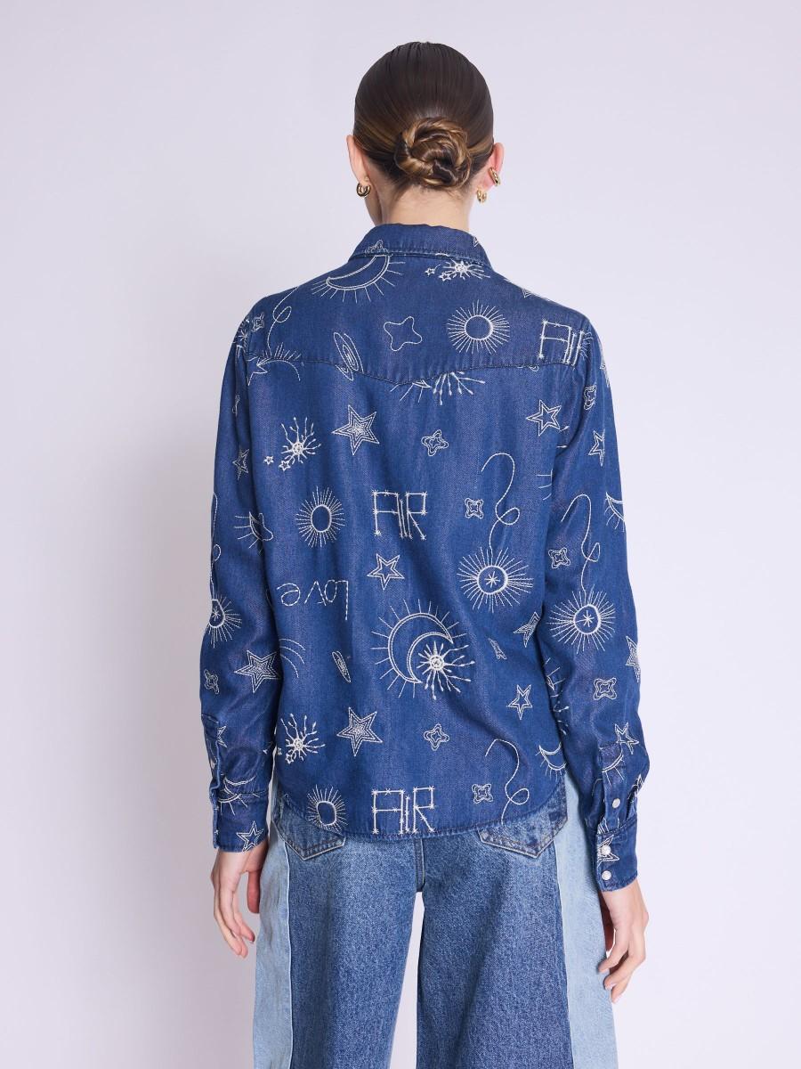 Berenice Chemise CABANA Chemise En Jean Motifs Constellation