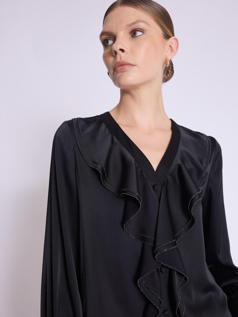 Berenice Chemise CARVI Chemise à Col Volant Boutonné