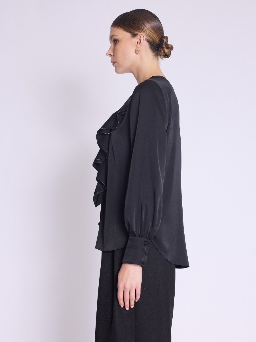 Berenice Chemise CARVI Chemise à Col Volant Boutonné