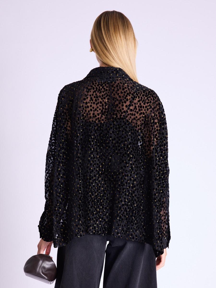 Berenice Chemise CHRISTIE Chemise Transparente Ample Boutonné